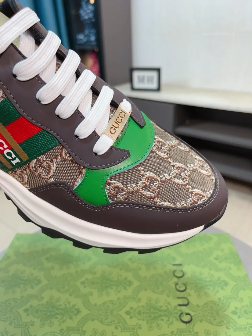 Men's shoes 💰458🌹🌹[GUCCI] Gucci's new lace-up casual men's shoes are on the market first, and the materials and workmanship are superior to all versions on the market. The highest quality shipped first-layer cowhide with imported original perforated materials➕Genuine leather lining, privately molded soft outsole, high foot comfort, imported special materials highlight the brand's unique charm, high-end customization 38-44